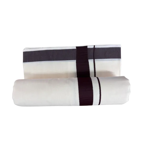 Brown_Kolikodan_Colour_Border_Dhoti_for_Men_|_Pure_Cotton_2_Meter_Traditional_Wear_|_Elegant_South_Indian_Veshti_with_Classic_Border_for_Rituals,_Functions_&_Daily_Comfort