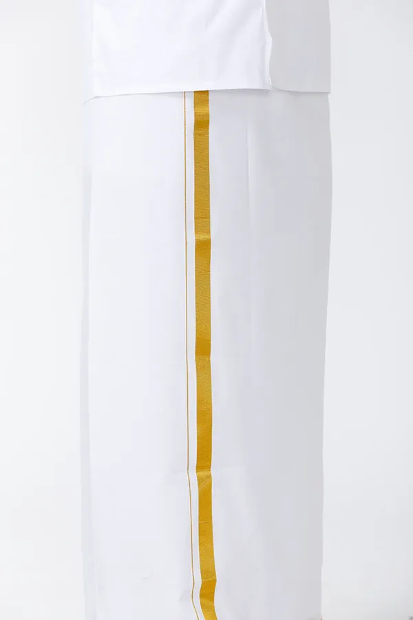 Men’s_White_Dhoti_with_Gold_Jari_Border_|_Traditional_Ethnic_Wear_|_Comfortable_Wrap_for_Daily_&_Festive_Use