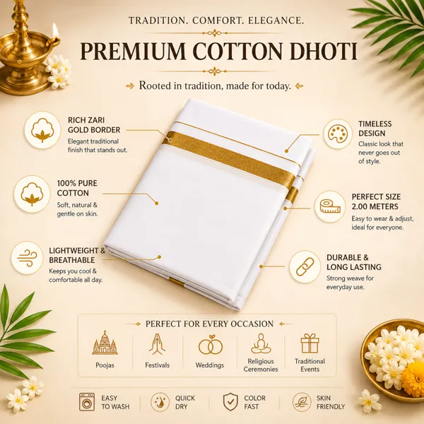 Men’s_White_Dhoti_with_Gold_Jari_Border_|_Traditional_Ethnic_Wear_|_Comfortable_Wrap_for_Daily_&_Festive_Use