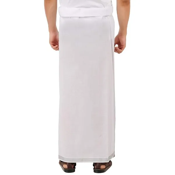JAYRAAJ_Silver_Border_Dhoti_for_Men|_Traditional_Ethnic_Wear_|_8_Mulam_or_4Mtrs_|_Comfortable_Wrap_for_Daily_&_Festive_Use