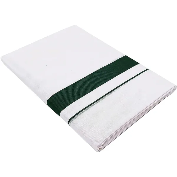 JAYRAAJ_White_Double_Dhoti_with_Colour_Fancy_Border_(1.25_inches)_for_Men_|_4_Meter_|_100%_Cotton_Traditional_Veshti/Mundu/Lungi_|_Lightweight_Breathable_Ethnic_Wear_for_Festive_Wedding_Cultural_and_Daily_Comfort_Use