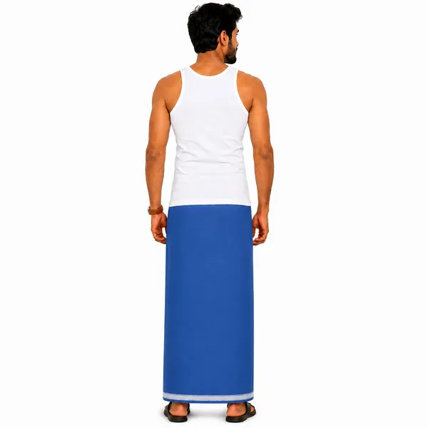 Men's_Lungi_with_Solid_Colours_and_Borders_|_Traditional_South_Indian_Kaili_|_Soft_&_Breathable_Fabric_|_Elegant_Border_Design_|_Free_Size_|_Daily_&_Festive_Wear