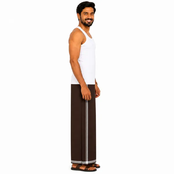 Men's_Lungi_with_Solid_Colours_and_Borders_|_Traditional_South_Indian_Kaili_|_Soft_&_Breathable_Fabric_|_Elegant_Border_Design_|_Free_Size_|_Daily_&_Festive_Wear