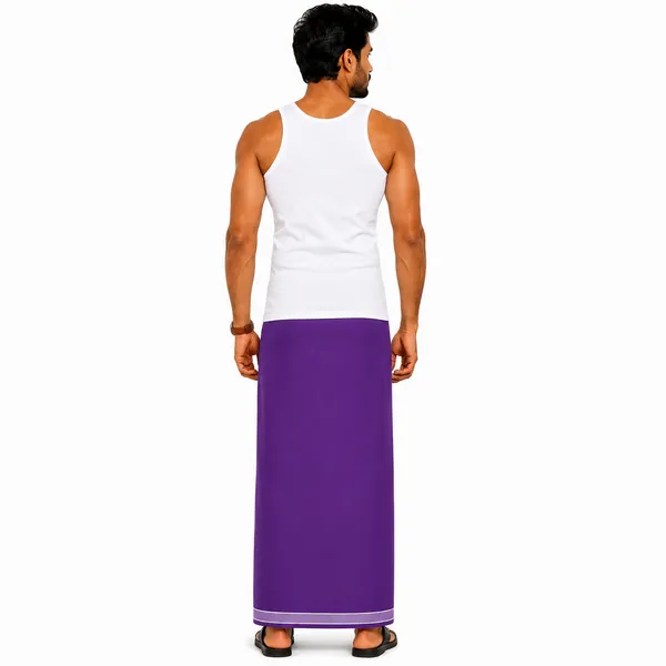 Men's_Lungi_with_Solid_Colours_and_Borders_|_Traditional_South_Indian_Kaili_|_Soft_&_Breathable_Fabric_|_Elegant_Border_Design_|_Free_Size_|_Daily_&_Festive_Wear