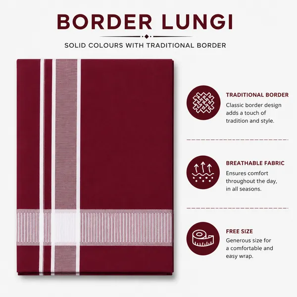 Men's_Lungi_with_Solid_Colours_and_Borders_|_Traditional_South_Indian_Kaili_|_Soft_&_Breathable_Fabric_|_Elegant_Border_Design_|_Free_Size_|_Daily_&_Festive_Wear