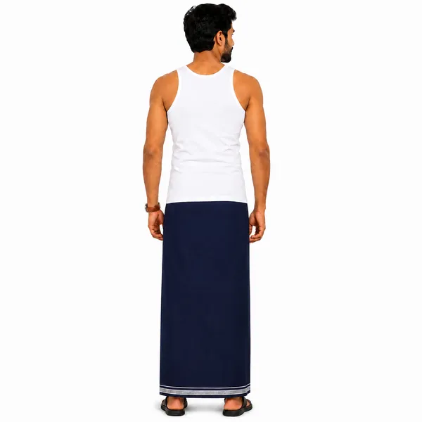 Men's_Lungi_with_Solid_Colours_and_Borders_|_Traditional_South_Indian_Kaili_|_Soft_&_Breathable_Fabric_|_Elegant_Border_Design_|_Free_Size_|_Daily_&_Festive_Wear