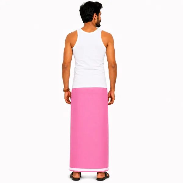 Men's_Lungi_with_Solid_Colours_and_Borders_|_Traditional_South_Indian_Kaili_|_Soft_&_Breathable_Fabric_|_Elegant_Border_Design_|_Free_Size_|_Daily_&_Festive_Wear