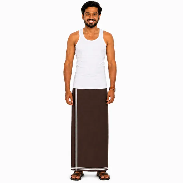 Men's_Lungi_with_Solid_Colours_and_Borders_|_Traditional_South_Indian_Kaili_|_Soft_&_Breathable_Fabric_|_Elegant_Border_Design_|_Free_Size_|_Daily_&_Festive_Wear