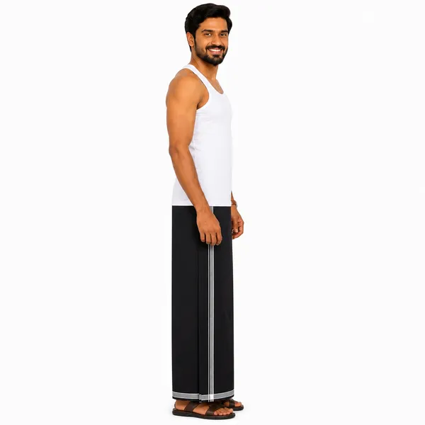 Men's_Lungi_with_Solid_Colours_and_Borders_|_Traditional_South_Indian_Kaili_|_Soft_&_Breathable_Fabric_|_Elegant_Border_Design_|_Free_Size_|_Daily_&_Festive_Wear