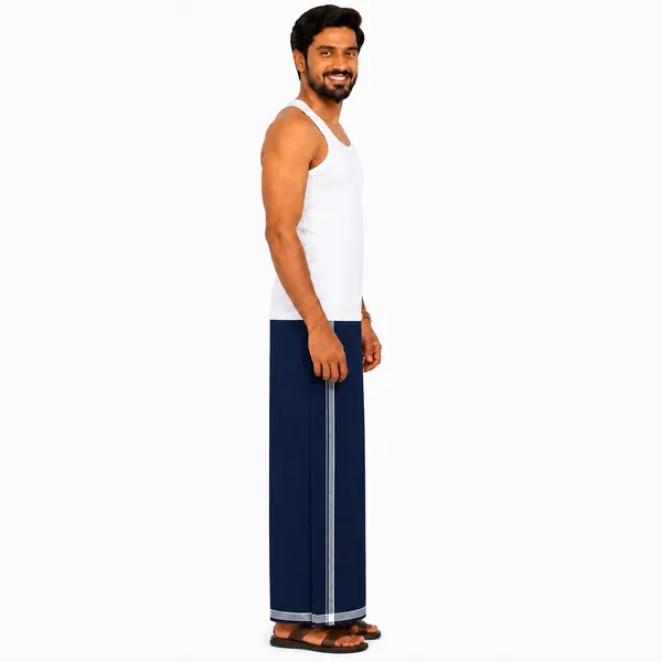 Men's_Lungi_with_Solid_Colours_and_Borders_|_Traditional_South_Indian_Kaili_|_Soft_&_Breathable_Fabric_|_Elegant_Border_Design_|_Free_Size_|_Daily_&_Festive_Wear
