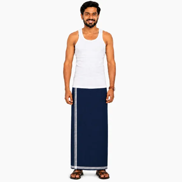 Men's_Lungi_with_Solid_Colours_and_Borders_|_Traditional_South_Indian_Kaili_|_Soft_&_Breathable_Fabric_|_Elegant_Border_Design_|_Free_Size_|_Daily_&_Festive_Wear