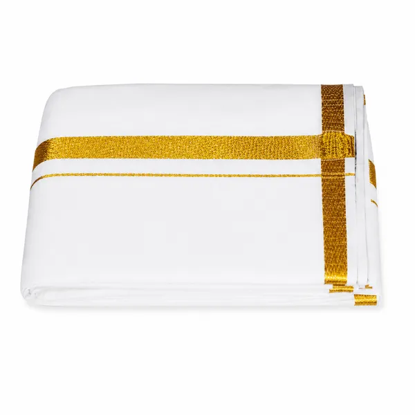 Men’s_Single_White_PolyCotton_Dhoti_with_Gold_Jari_Border_&_Towel_|_Traditional_Ethnic_Wear_|_Comfortable_Wrap_for_Daily_&_Festive_Use