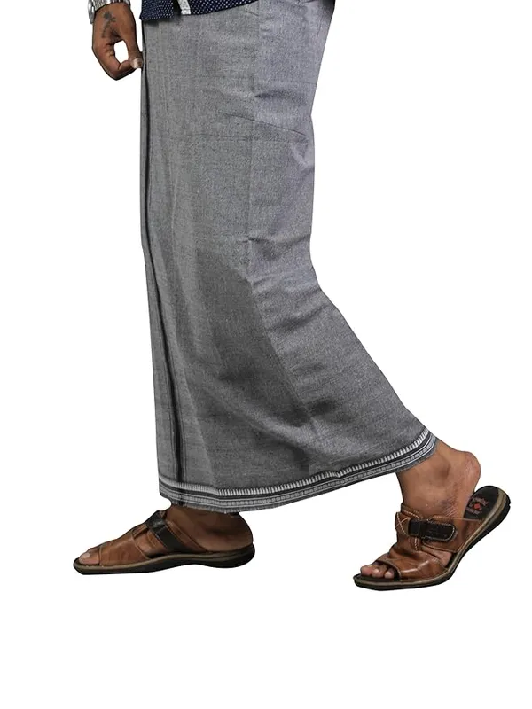 Men's_Solid_Colour_Lungi_with_Thalapathi_Border_for_Men_|_Pack_of_1_|_Soft_Breathable_Fabric_|_Comfortable_Daily_Wear_|_Ideal_for_Home,_Casual_&_Traditional_Use