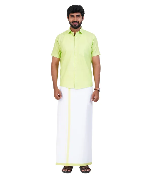 Premium_Cotton_Blend_Dhoti_Set_for_Men_with_Matching_Shirt_|_Light_Green_|_Traditional_South_Indian_Ethnic_Wear_|_Breathable_Comfortable_Festive_&_Daily_Wear_by_JAYRAAJ