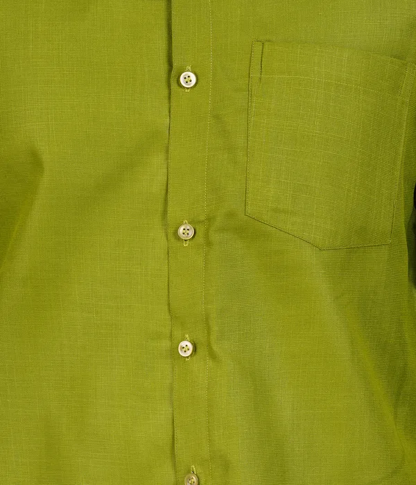 Premium_Cotton_Blend_Dhoti_Set_for_Men_with_Matching_Shirt_|_Mehandi_Green_|_Traditional_South_Indian_Ethnic_Wear_|_Breathable_Comfortable_Festive_&_Daily_Wear_by_JAYRAAJ