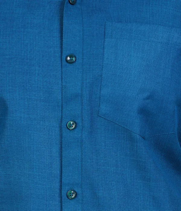 Premium_Cotton_Blend_Dhoti_Set_for_Men_with_Matching_Shirt_|_Royal_Blue_|_Traditional_South_Indian_Ethnic_Wear_|_Breathable_Comfortable_Festive_&_Daily_Wear_by_JAYRAAJ