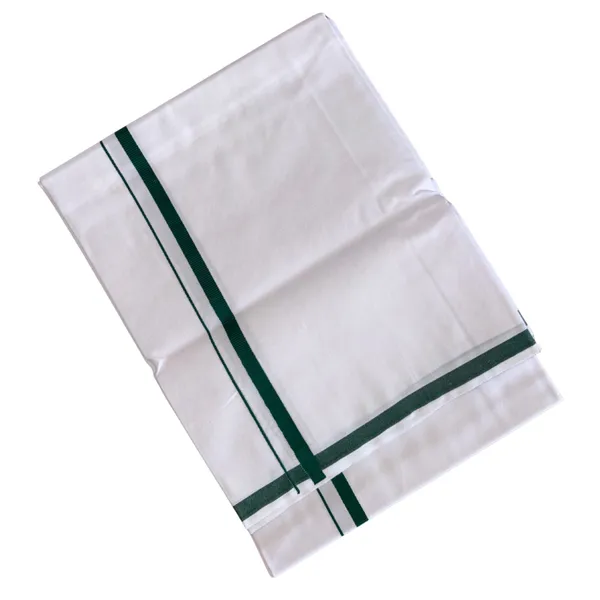 Pure_Cotton_Colour_Border_Dhoti_for_Men_|_Traditional_South_Indian_Single_Veshti/Mundu_2_Meter_|_Soft_Breathable_Fabric_with_Elegant_Border_Design_|_Daily_&_Festive_Wear_|_Colour_Border