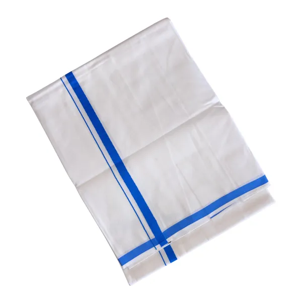 Pure_Cotton_Colour_Border_Dhoti_for_Men_|_Traditional_South_Indian_Single_Veshti/Mundu_2_Meter_|_Soft_Breathable_Fabric_with_Elegant_Border_Design_|_Daily_&_Festive_Wear_|_Colour_Border