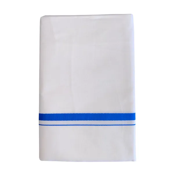 Pure_Cotton_Colour_Border_Dhoti_for_Men_|_Traditional_South_Indian_Single_Veshti/Mundu_2_Meter_|_Soft_Breathable_Fabric_with_Elegant_Border_Design_|_Daily_&_Festive_Wear_|_Colour_Border