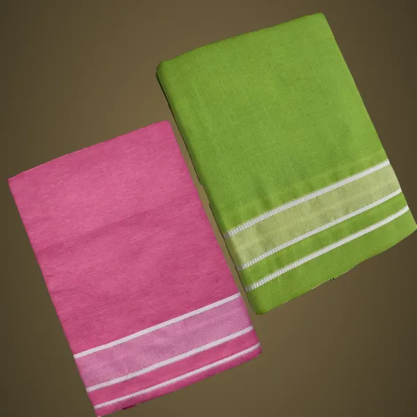 Pink_And_Green_Cotton_Lungi_For_Men_Pack_Of_2