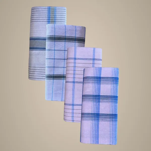 Men’s_Stitched_Lungi_(_White_Base_with_Checks_|_Soft_&_Breathable_|_Assorted_checks_|Multichecks_|_Pack_of_4)