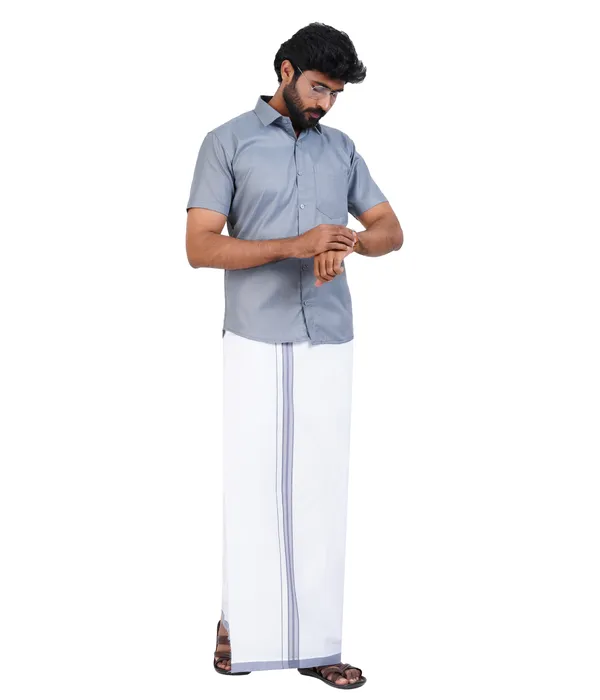 Premium_Cotton_Blend_Dhoti_Set_for_Men_with_Matching_Shirt_|_Grey_|_Traditional_South_Indian_Ethnic_Wear_|_Breathable_Comfortable_Festive_&_Daily_Wear_by_JAYRAAJ