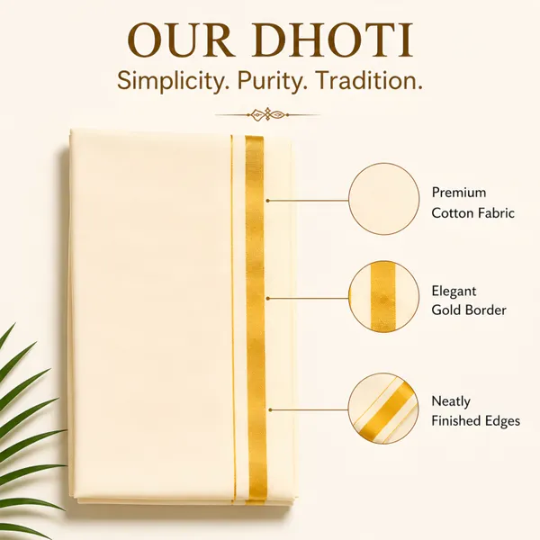 Men’s_Cream_Dhoti_with_Gold_Jari_Border_|_Traditional_Ethnic_Wear_|_Comfortable_Wrap_for_Daily_&_Festive_Use