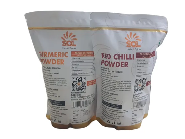 Combo_Pack_Of,_Red_Chilli_Powder,_Turmeric_Powder_500_Gm_Each_Pack