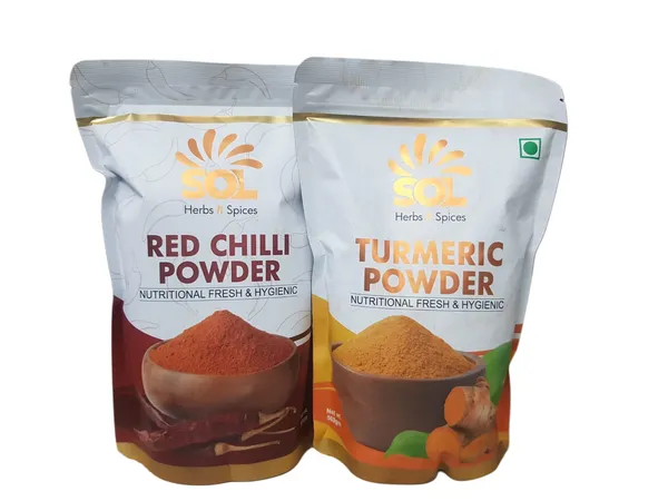 Combo_Pack_Of,_Red_Chilli_Powder,_Turmeric_Powder_500_Gm_Each_Pack