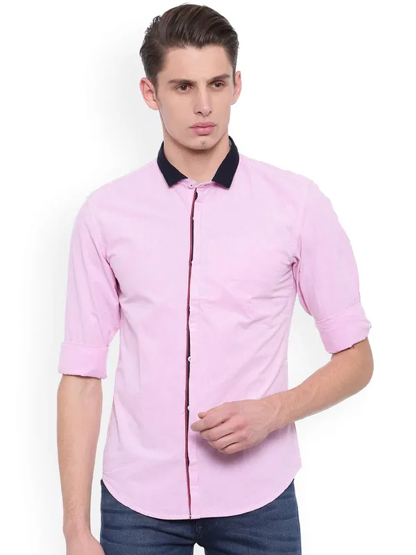 Pink_Men_S_Cotton_Shirt