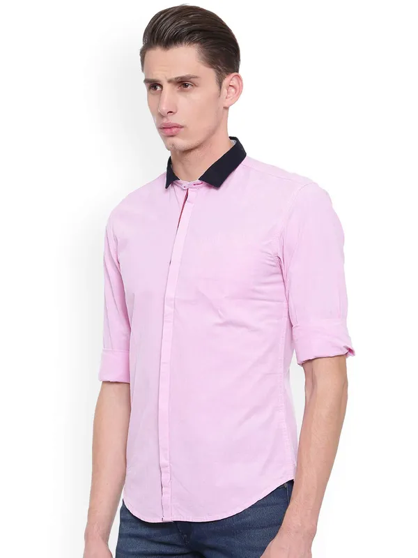 Pink_Men_S_Cotton_Shirt