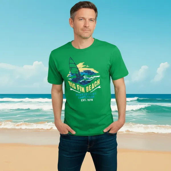Hot_Button_Men_Green_Graphic_Printed_T-Shirt_|_Casual_Beach_Theme_Cotton_T-Shirt_for_Men_|_Regular_Fit_Round_Neck_Tee