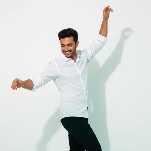 Men's_Premium_Cotton_White_Casual_Shirt_|_Slim_Fit_Solid_White_Shirt_with_Spread_Collar_&_Full_Sleeves