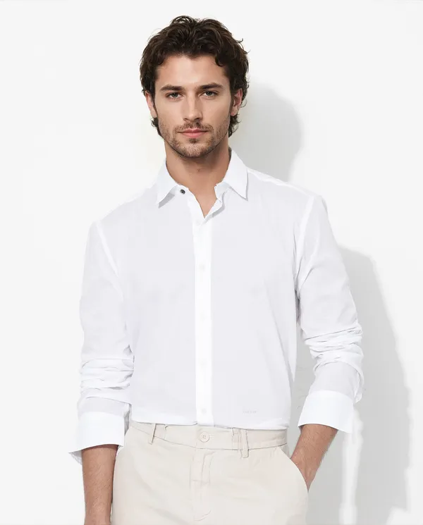 Men's_Premium_Cotton_White_Casual_Shirt_|_Slim_Fit_Solid_White_Shirt_with_Spread_Collar_&_Full_Sleeves