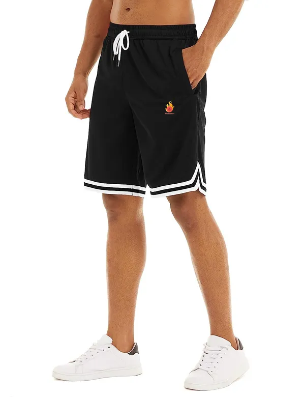 Hot_Button_Knee_Length_Black_Shorts_For_Men