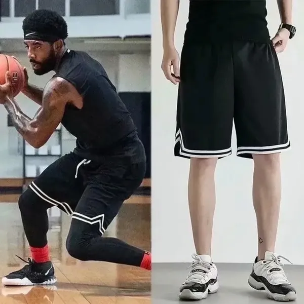 Hot_Button_Knee_Length_Black_Shorts_For_Men