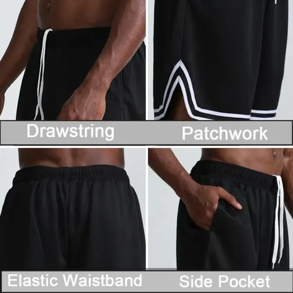 Hot_Button_Knee_Length_Black_Shorts_For_Men