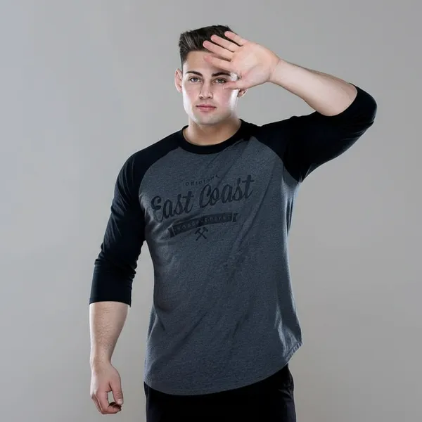 Men_S_Raglan_Long_Sleeve_Graphic_Shirt_Casual_East_Coast_Workwear_Tee_And_Black_Sleeves_Dark_Gray_Body
