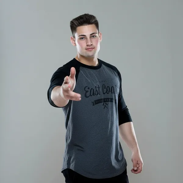 Men_S_Raglan_Long_Sleeve_Graphic_Shirt_Casual_East_Coast_Workwear_Tee_And_Black_Sleeves_Dark_Gray_Body