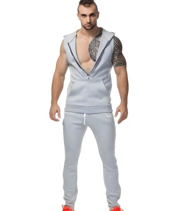 Men_S_Sleeveless_Hooded_Zipper_Workout_Tank_Top_Solid_Color_Casual_Gym_Fitness_Vest
