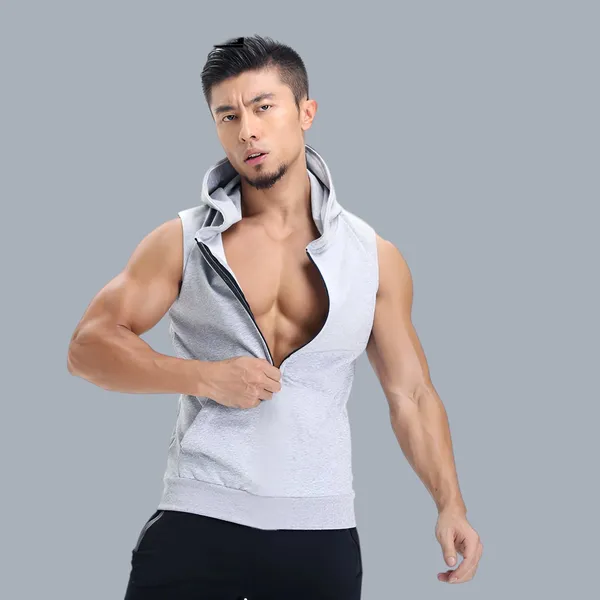 Men_S_Sleeveless_Hooded_Zipper_Workout_Tank_Top_Solid_Color_Casual_Gym_Fitness_Vest