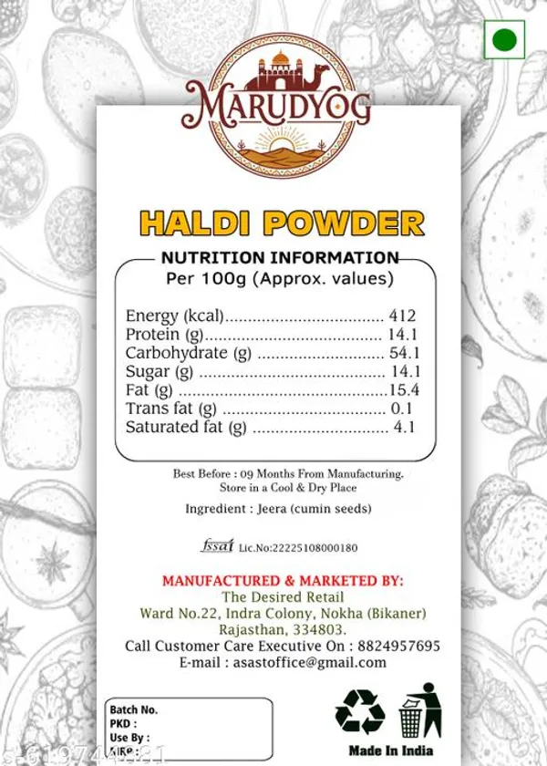 Marudyog_Turmeric_Powder_Perfect_Colour_Perfect_Smell_Perfect_Taste_Haldi_Powder_500Gm