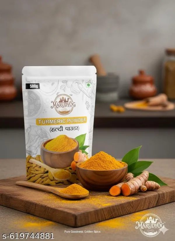 Marudyog_Turmeric_Powder_Perfect_Colour_Perfect_Smell_Perfect_Taste_Haldi_Powder_500Gm