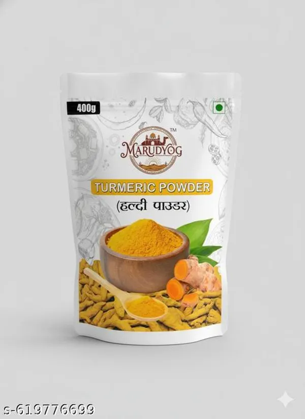 Marudyog_Turmeric_Powder_Perfect_Colour_Perfect_Smell_Perfect_Taste_Haldi_Powder_400Gm