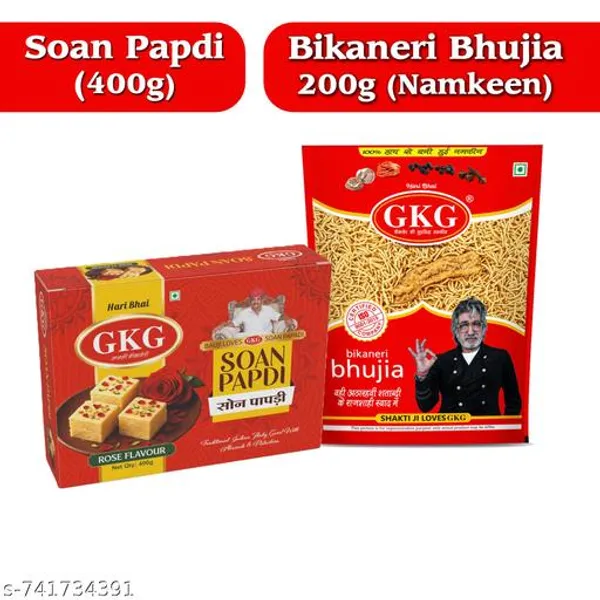 Rose_Flavoured_Soan_Papdi_400Gm_And_Bhujia_Namkeen_200Gm_Combo_|_Traditional_Indian_Sweet_Spicy_Snack_Pack