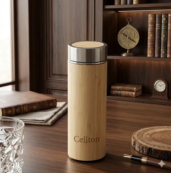Bamboo_Insulated_Stainless_Steel_Water_Bottle_With_Tea_Infuser_450Ml