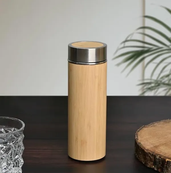 Bamboo_Insulated_Stainless_Steel_Water_Bottle_With_Tea_Infuser_450Ml