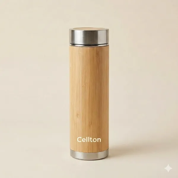 Bamboo_Insulated_Stainless_Steel_Water_Bottle_With_Tea_Infuser_450Ml
