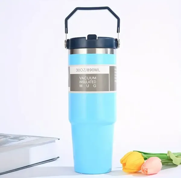 Stainless_Steel_Tumbler_With_Handle_And_Steel_Straw_|_Double_Wall_Vacuum_Insulated_Mug_|_Spill_Proof_Lid_|_Beer_And_Cold_Drink_Travel_Cup_(Multicolor)_(Sky_Blue)