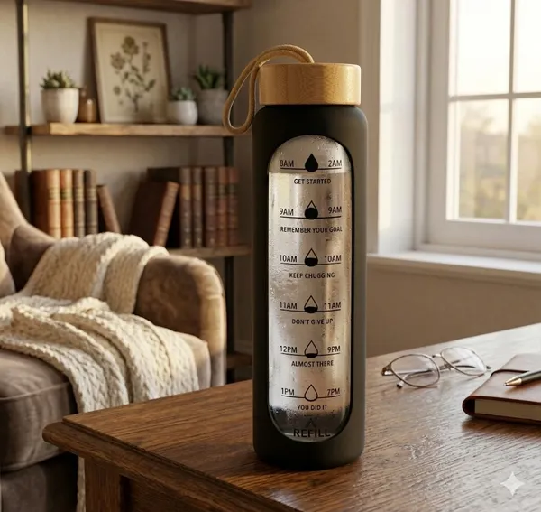 Motivational_Time_Marker_Water_Bottle_With_Bamboo_Lid_And_Protective_Sleeve